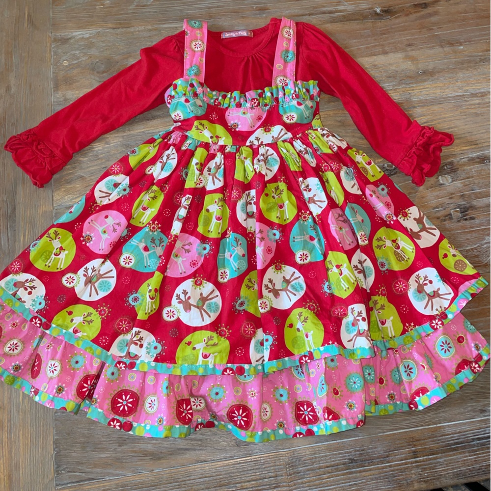 Jelly the Pug holiday dress